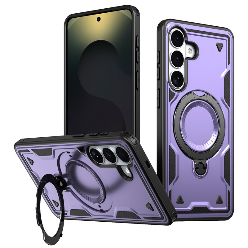 Husa Hybrid Armor » Samsung A07 (A076), MagRing, MultiAngle, PURPLE