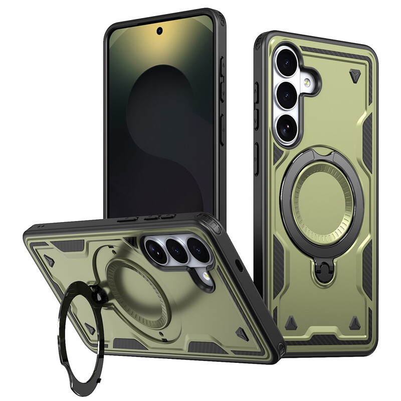 Husa Hybrid Armor » Samsung A07 (A076), MagRing, MultiAngle, OLIVE
