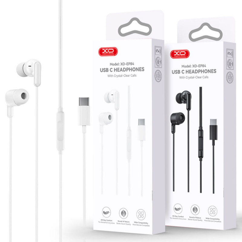 XO (EP84) » Casti cu Fir, In Ear, USB-C, HiFI Stereo, WHITE
