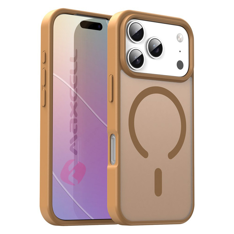 Husa MagFrost Pro » iPhone 17 Pro, Matte MagSafe, Frosted GOLD