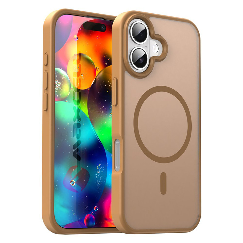 Husa MagFrost Pro » iPhone 17, Matte MagSafe, Frosted GOLD