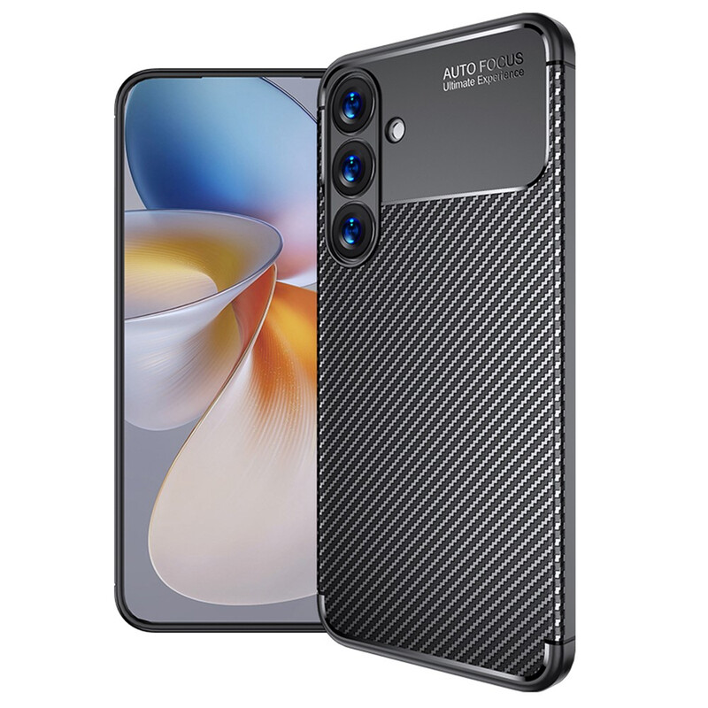 Husa AutoFocus » Samsung S26 (S942), Carbon Texture, TPU, BLACK
