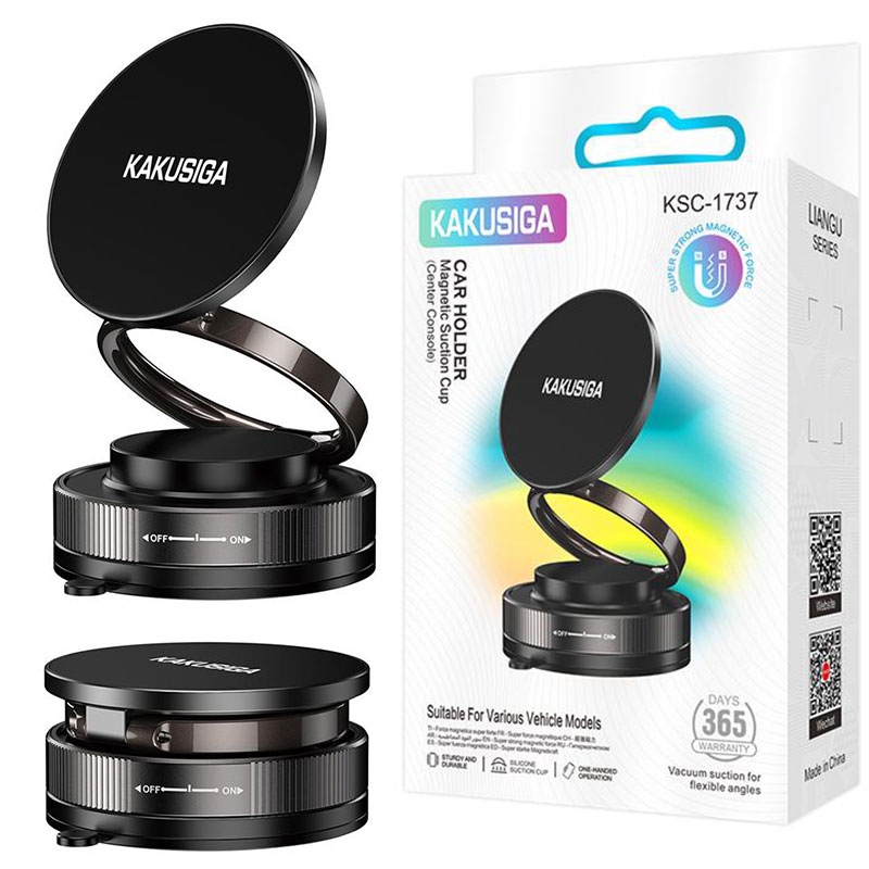 Kakusiga (KSC-1737) » Suport Auto, DashBoard, Magnetic, MagRing, Suction, BLACK