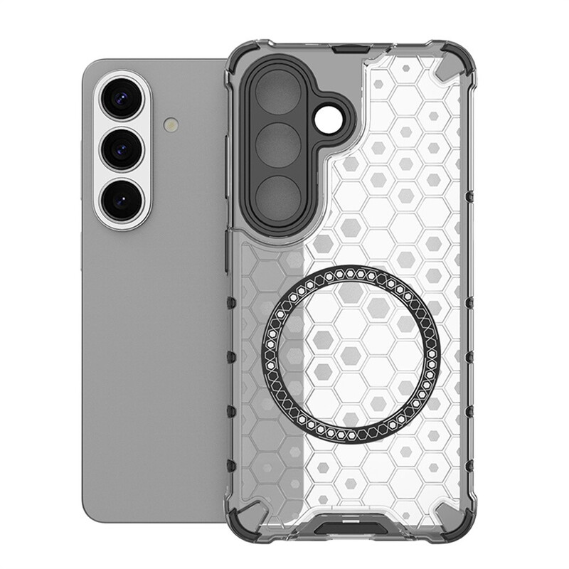 Husa HoneyComb » Samsung S26 Plus (S947), Magnet MagCase, AntiDrop Corners, TRANSPARENT