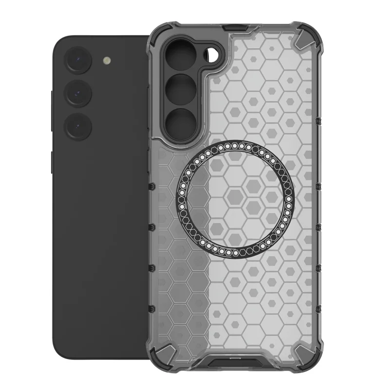 Husa HoneyComb » Samsung S23 (S911), Magnet MagCase, AntiDrop Corners, GREY