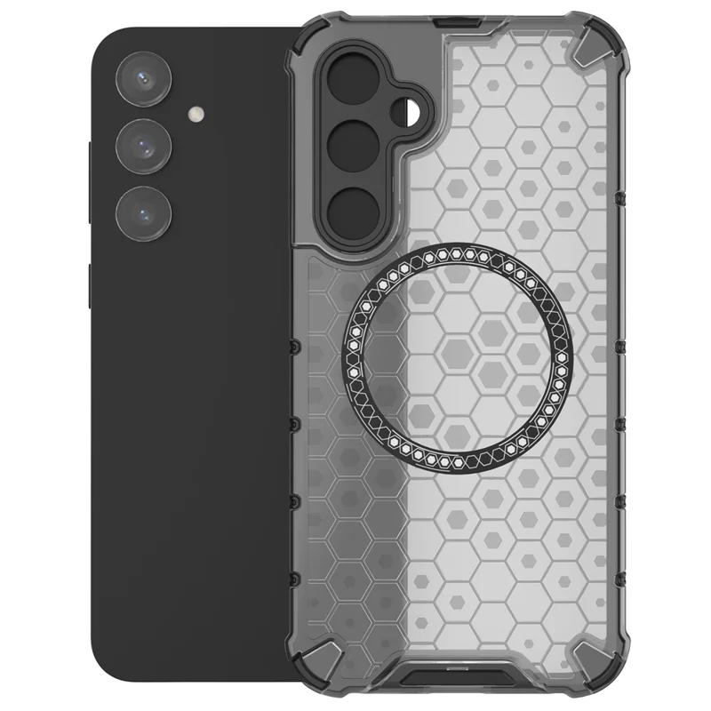 Husa HoneyComb » Samsung S23 FE (S711), Magnet MagCase, AntiDrop Corners, GREY