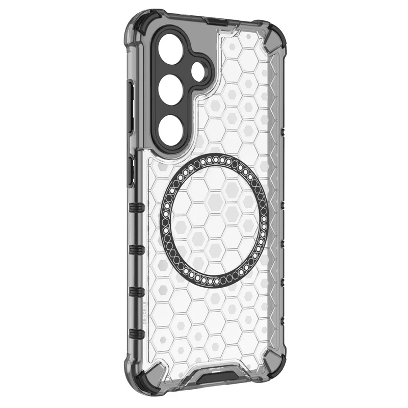 Husa HoneyComb » Samsung S24 (S921), Magnet MagCase, AntiDrop Corners, WHITE