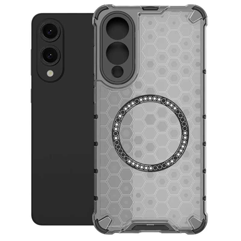 Husa HoneyComb » Samsung S25 Edge (S937), Magnet MagCase, AntiDrop Corners, GREY