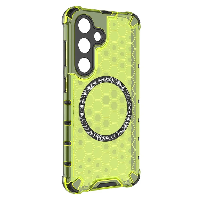 Husa HoneyComb » Samsung S25 Plus (S936), Magnet MagCase, AntiDrop Corners, GREEN