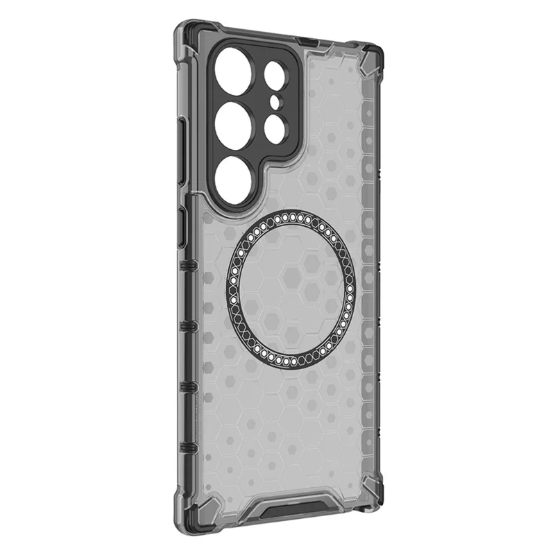 Husa HoneyComb » Samsung S25 Ultra (S938), Magnet MagCase, AntiDrop Corners, GREY