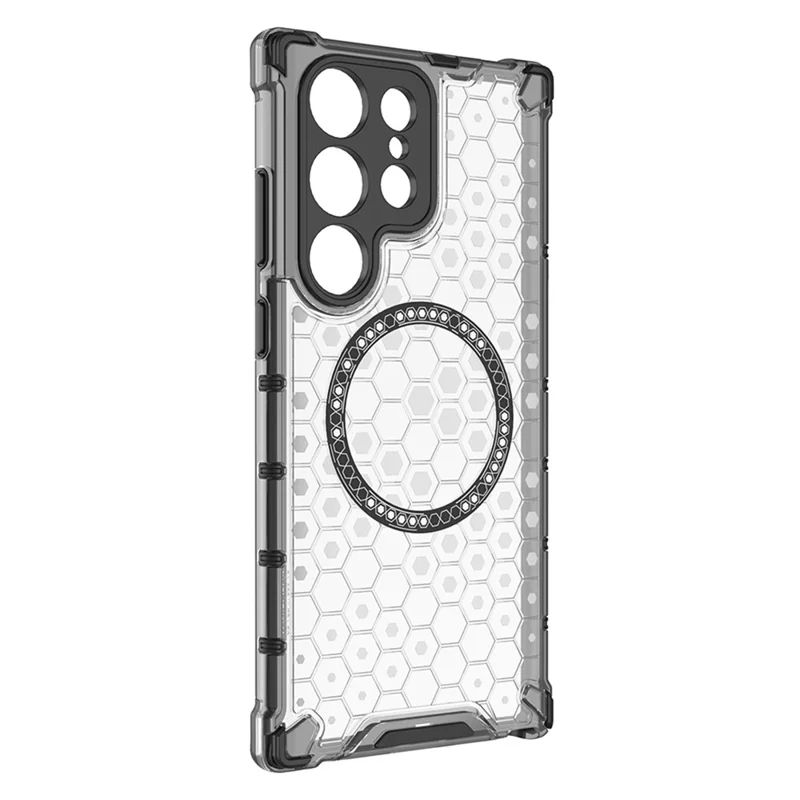 Husa HoneyComb » Samsung S25 Ultra (S938), Magnet MagCase, AntiDrop Corners, WHITE