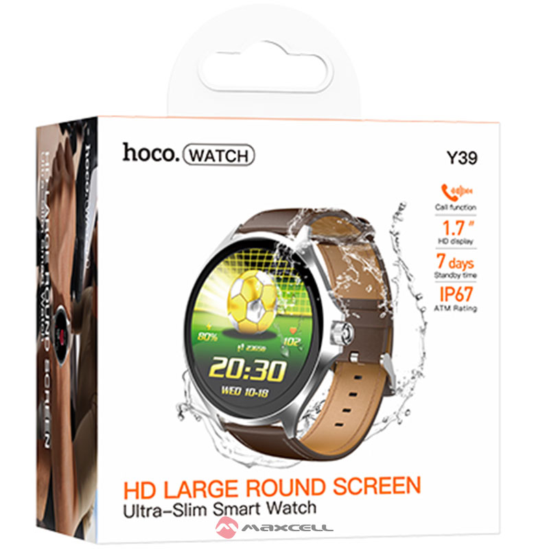 Hoco (Y39) - Ceas SmartWatch, BT 5.3, AMOLED, 300mAh, SILVER