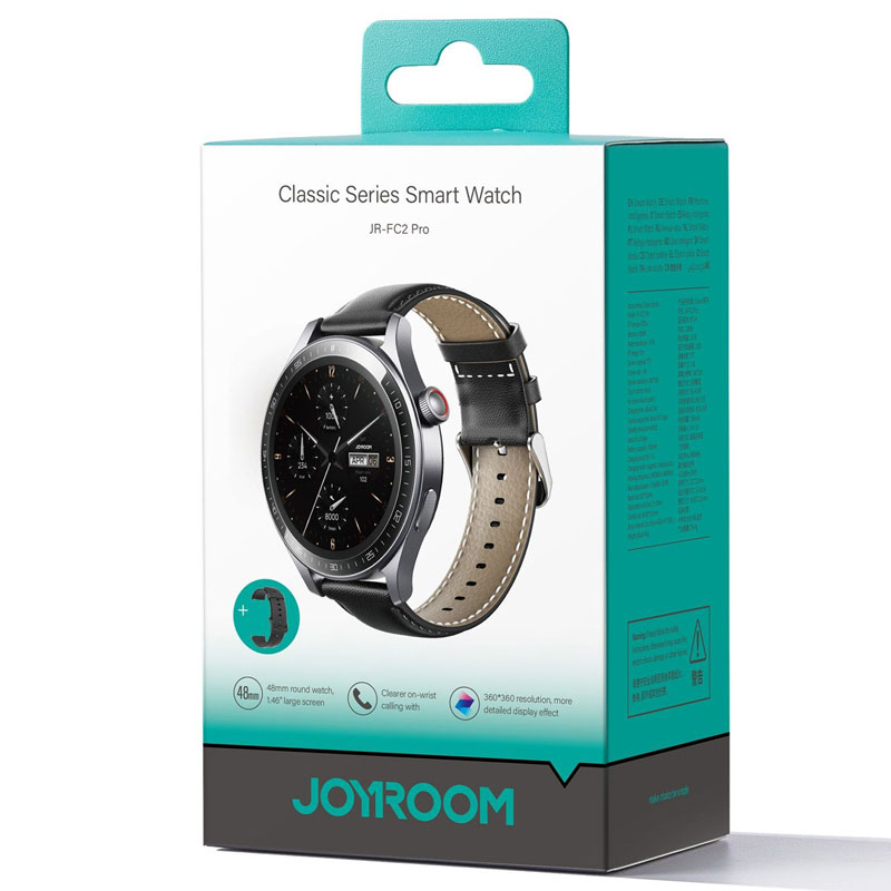 Joyroom (JR-FC2 Pro) » SmartWatch, Ceas inteligent BT5.4, 128Mb, Phone function, Full Touch, Classic, Space GRAY