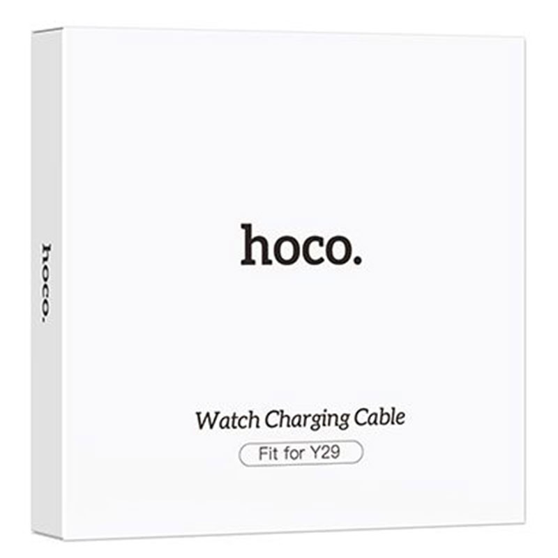 Hoco (Y29) - Cablu de incarcare Wireless, pentru SmartWatch Hoco Y29, 5W, Qi Charging, USB-A, 1m, White
