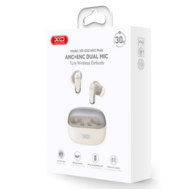 XO (G42) » Casti Wireless, In Ear, BT 5.5, 35/300mAh, ANC+ENC, BEIGE