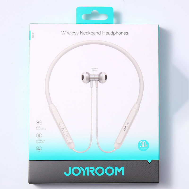 Joyroom (JR-D8) » Casti Wireless, In Ear, BT 5.4, Neck-Mount, Cream/WHITE