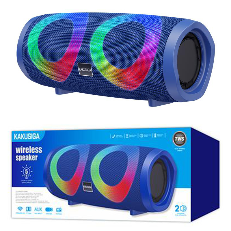 Kaku (KSC-615) » Boxa Portabila, Wireless, BT 5.0, TWS, 10W, 4H, 1800mAh, USB, AUX, TF Card, FM, BLUE