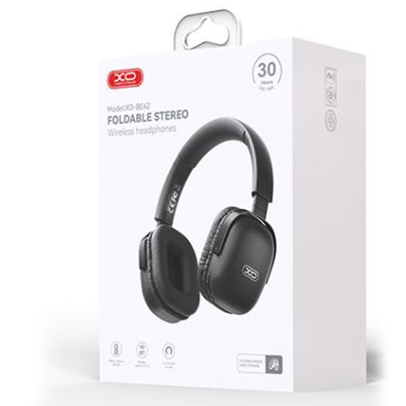 XO (BE42) Casti Wireless, On Ear, BT 5.3, 300mAh, Black