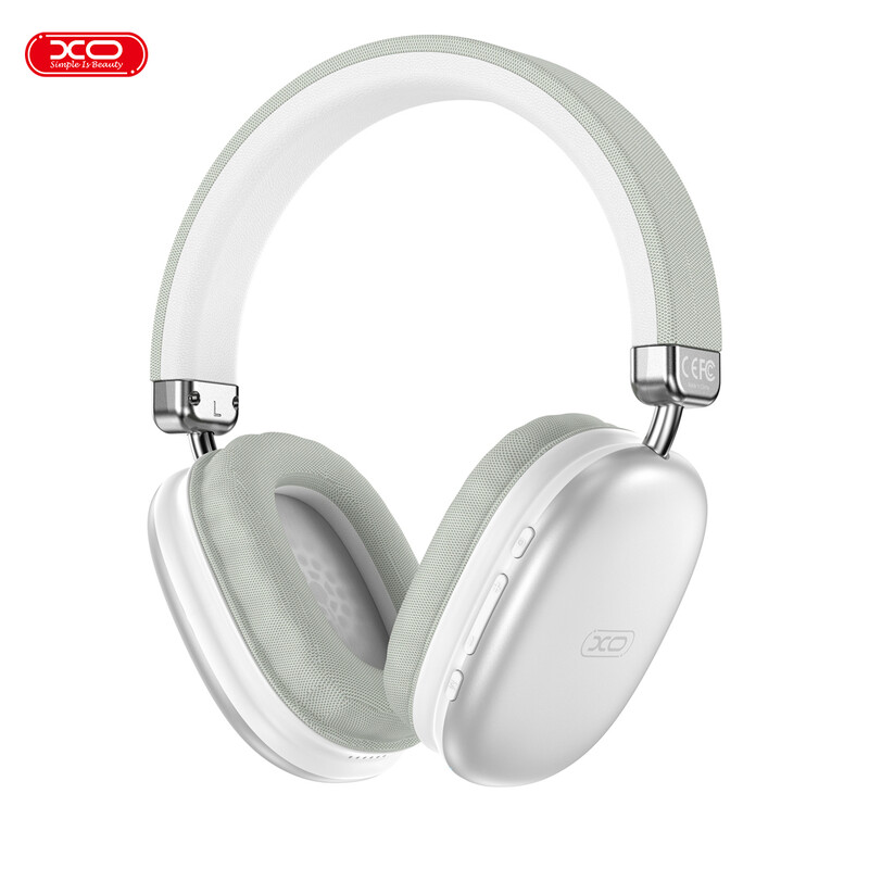 XO (BE45) - Casti Wireless, On-Ear, BT 5.3, 400mAh, comenzi functii, Ambinet Light, Beiguo Headworn | Silver