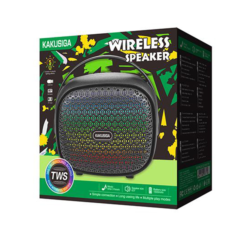 Kaku (KK-6102) » Boxa Portabila, Wireless BT 5.3, 8W, 1500mAh, Black