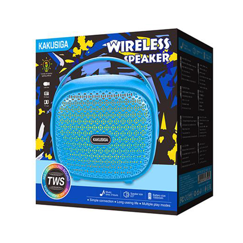 Kaku (KK-6102) » Boxa Portabila, Wireless BT 5.3, 8W, 1500mAh | Blue