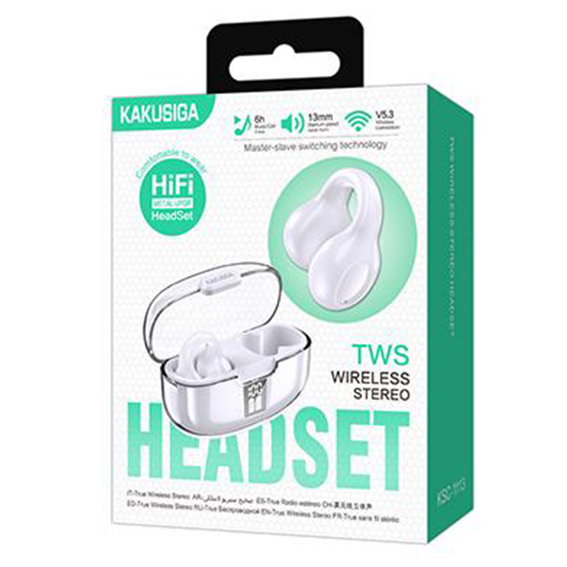 Kaku (KSC-1113) - Casti Wireless, Ear Buds, BT 5.3, 180h StandBy, 300mAh, Jiaer, White