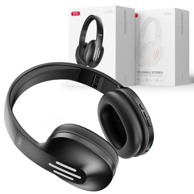 XO (BE39) - Casti Wireless, Over Ear, BT 5.0, 180h StandBy, Gaming, Foldable, Black