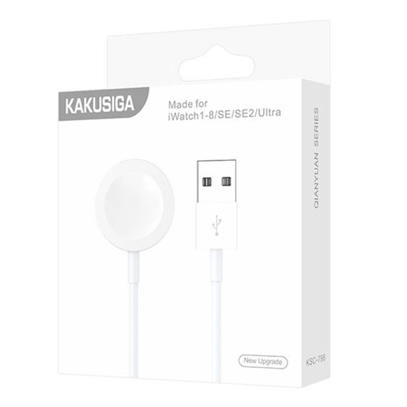 Kaku (KSC-798) - Incarcator Wireless, iWatch, 1.75W, 5V, Qi Charging, conector USB-A, White
