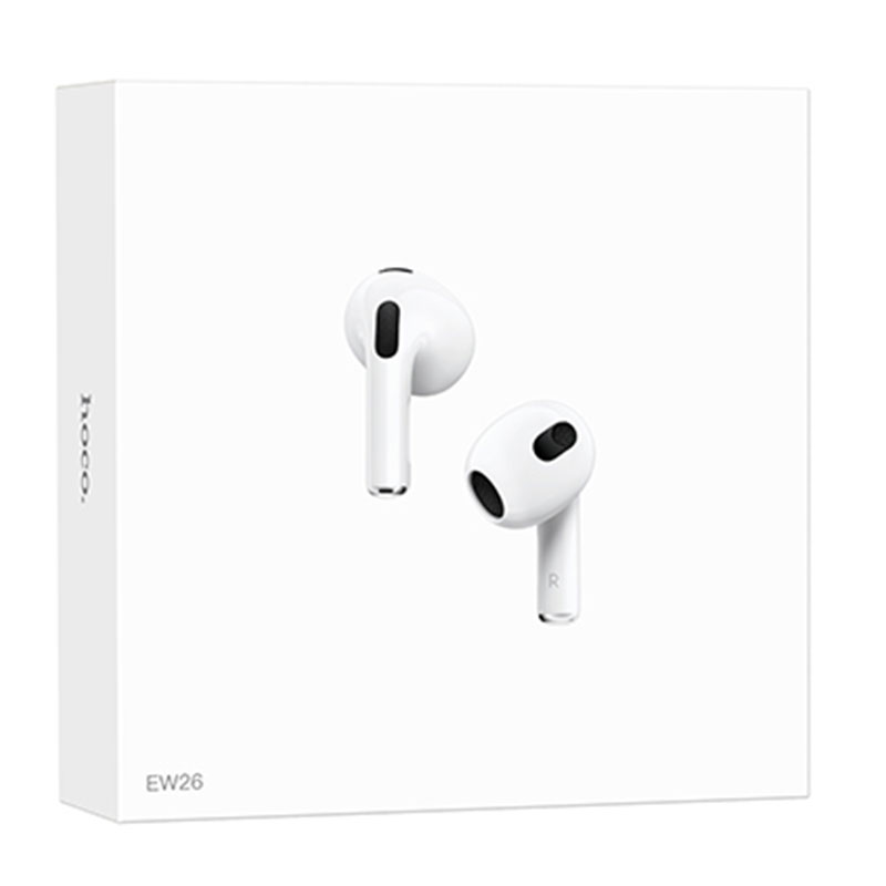 Hoco (EW26) - Casti Wireless, Ear Buds, BT 5.3, 150h StandBy, 300mAh, True, White