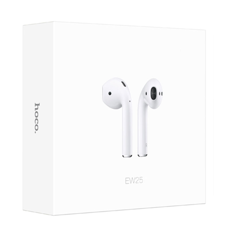 Hoco (EW25) - Casti Wireless, Ear Buds, BT 5.3, 200h StandBy, 350mAh, True, White
