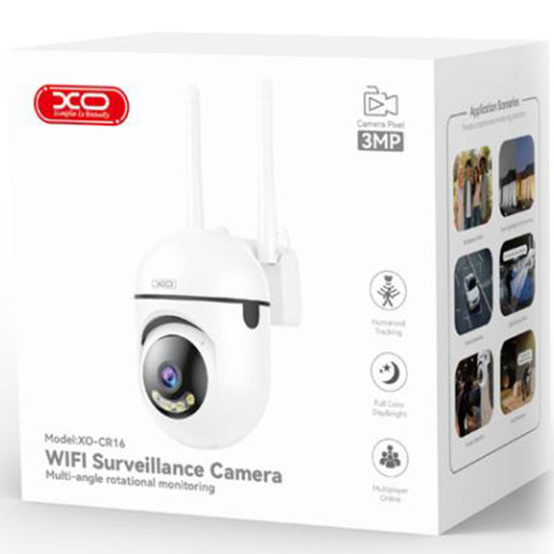XO (CR16) » Camera Video de Interior, 2.4G + BT 5.0, MultiStreaming, Infared, NightVision, WHITE