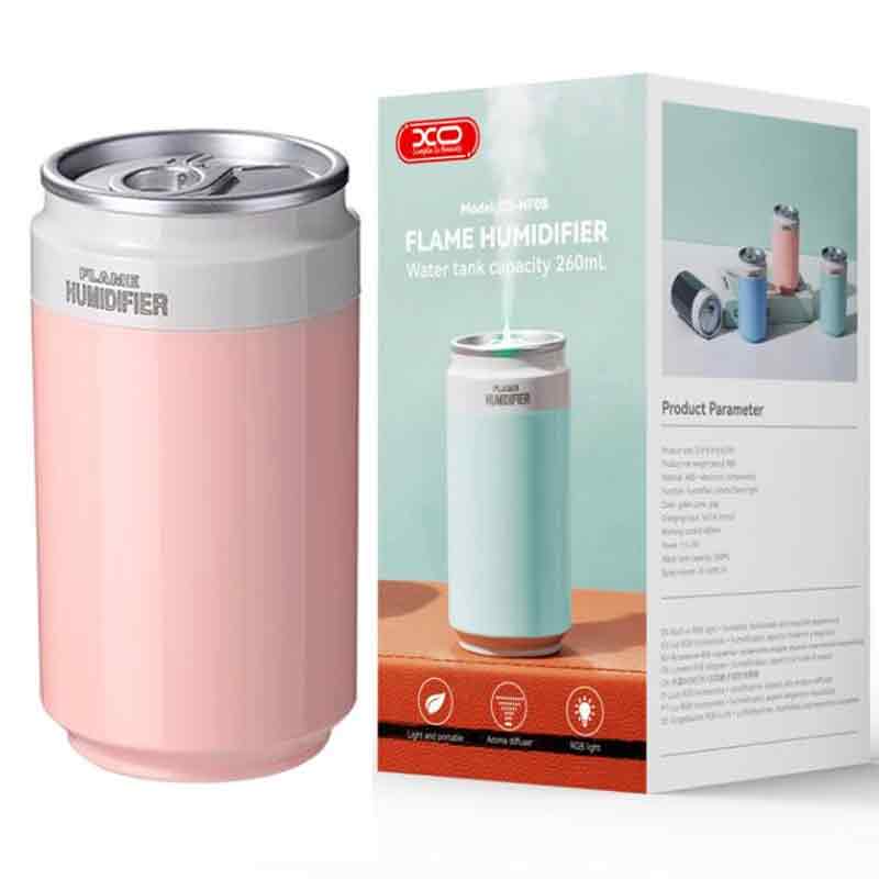 XO (HF08) - Umidificator casa/auto, tip spary, 260ml, Coke Can | PINK