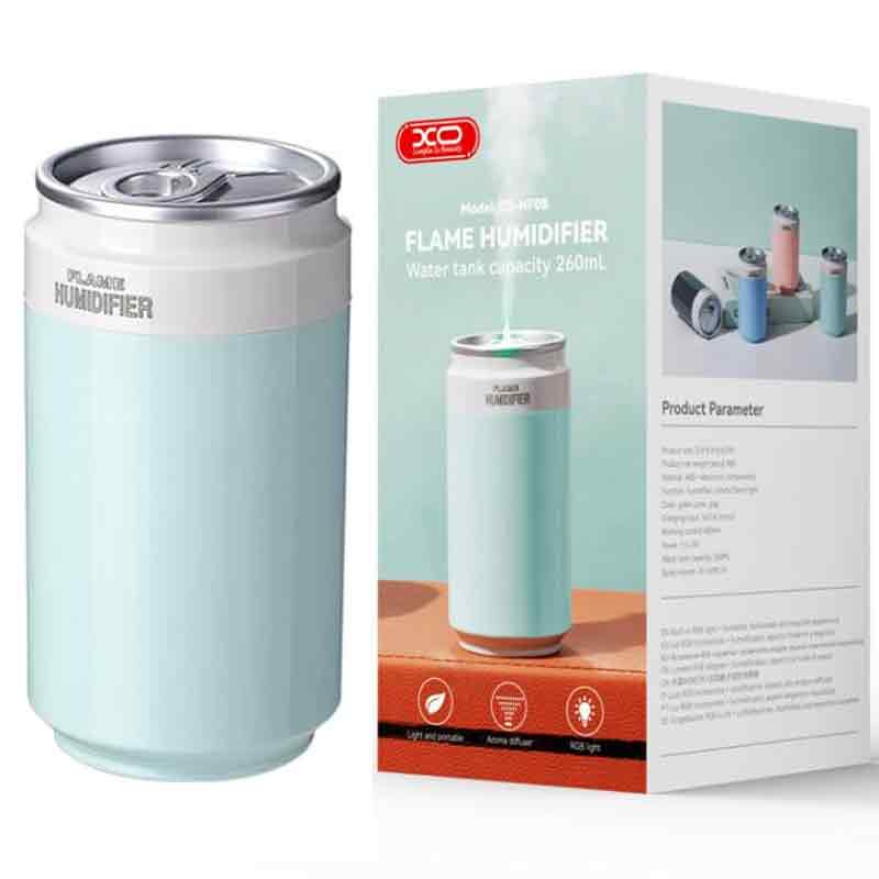XO (HF08) - Umidificator casa/auto, tip spary, 260ml, Coke Can | Green