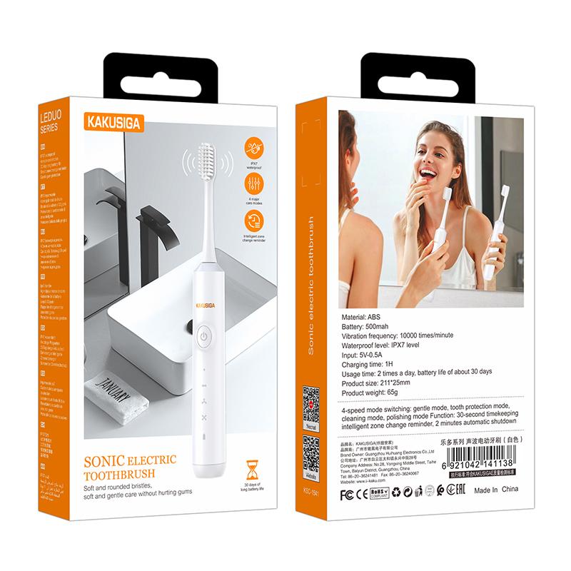 Kaku (KSC-1541) Periuta de dinti electrica, Ultra-Sonic, 500mAh, Waterproof, Vibration, WHITE
