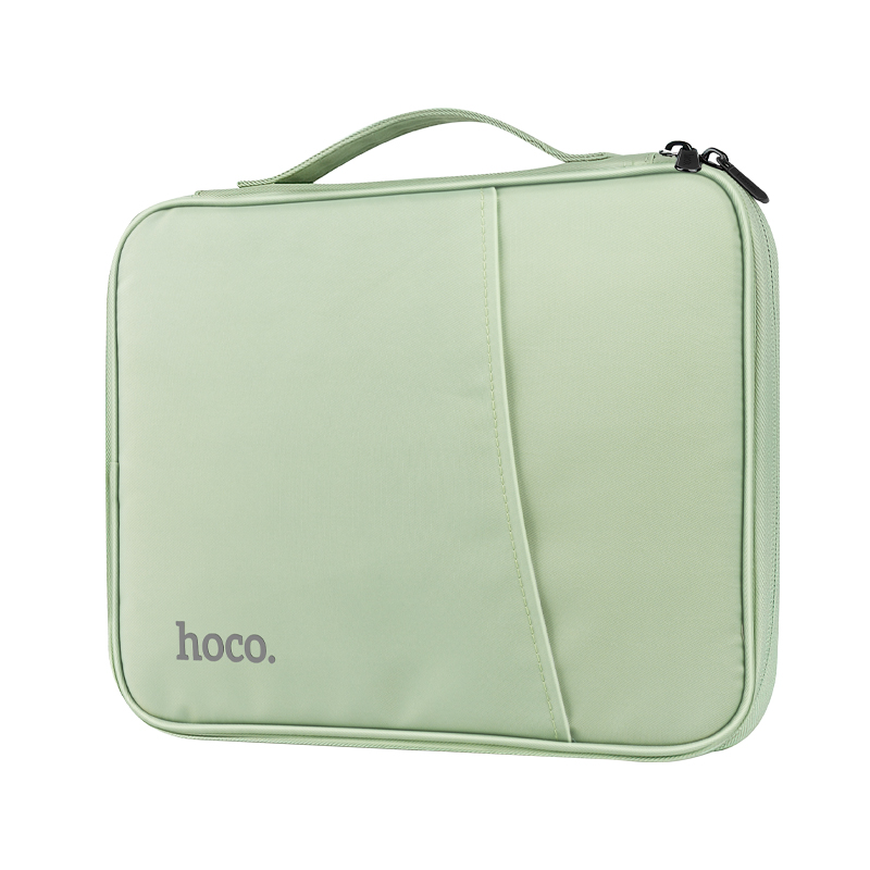 Hoco (GT2) - Geanta pentru laptop 12.9", din material textil, cu microfibra, Simple Series | Green