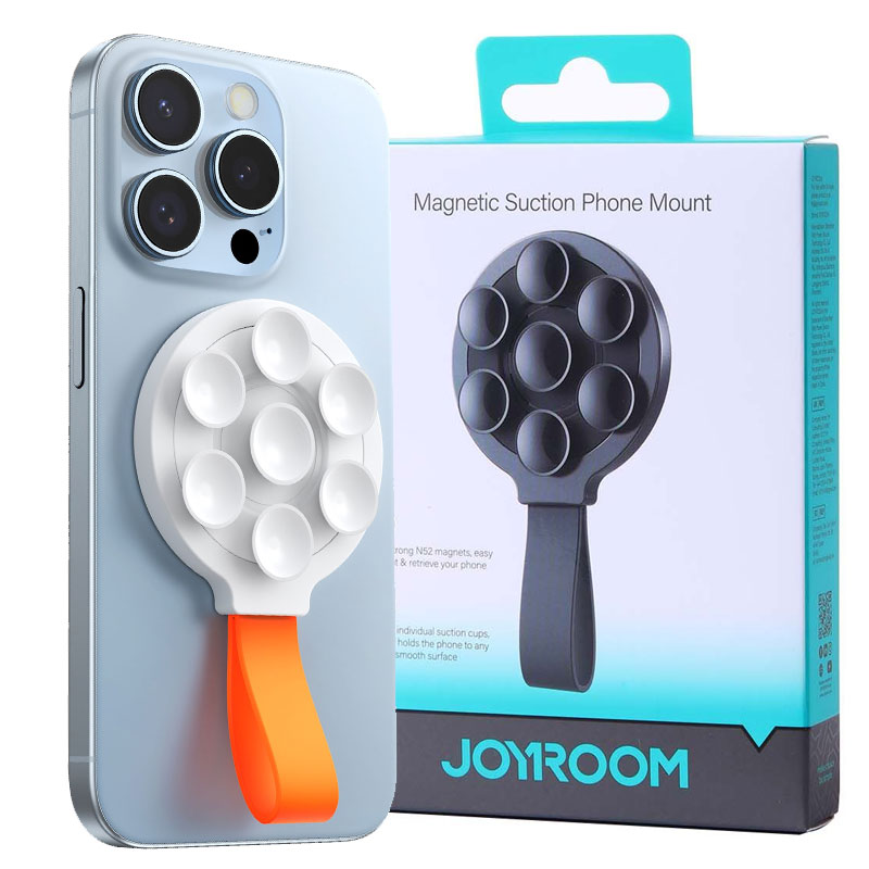 Joyroom (JR-ZS393) » Suport Telefon, MagSafe, MiniVentuze, BackGrip, Orange/WHITE