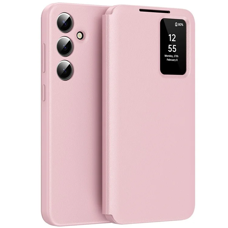 Husa Flip Smart » Samsung S24 Ultra (S928), Magnetic View, Wallet, Rose PINK