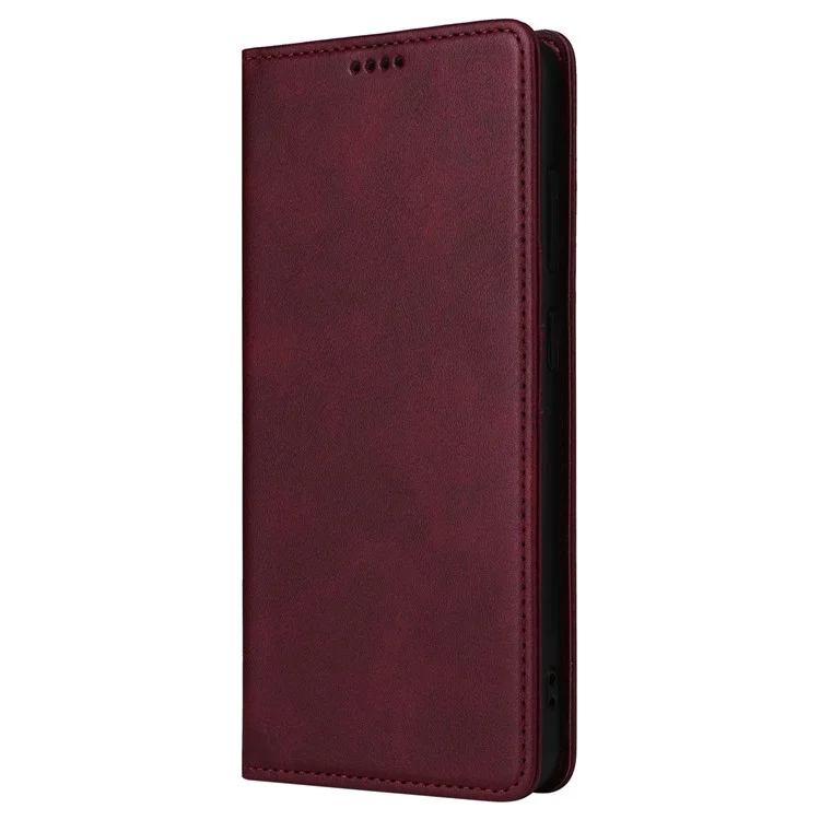 Husa Flip Leather » Samsung A15 (A156) (A155), Deluxe, Magnetic Wallet, Bordo