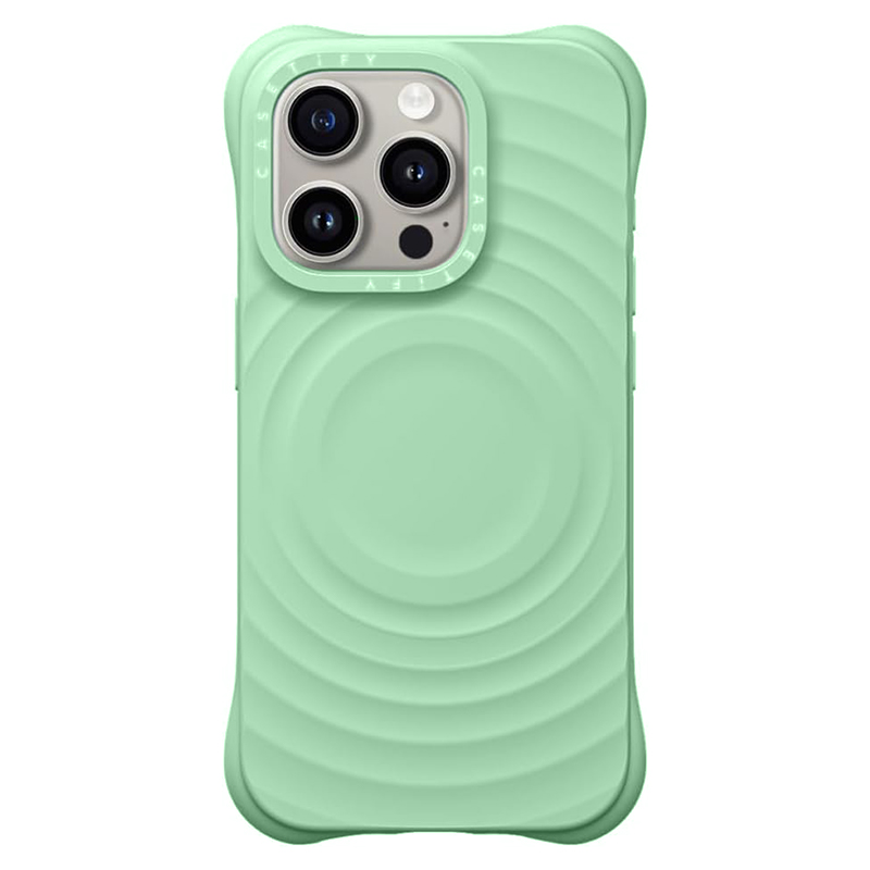 Husa Ripple » iPhone 16 Pro Max, Soft Skin, MagSafe, Light GREEN