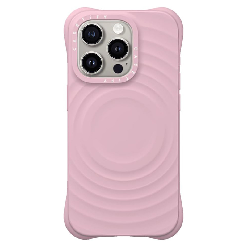 Husa Ripple » iPhone 16 Pro Max, Soft Skin, MagSafe, Rose PINK