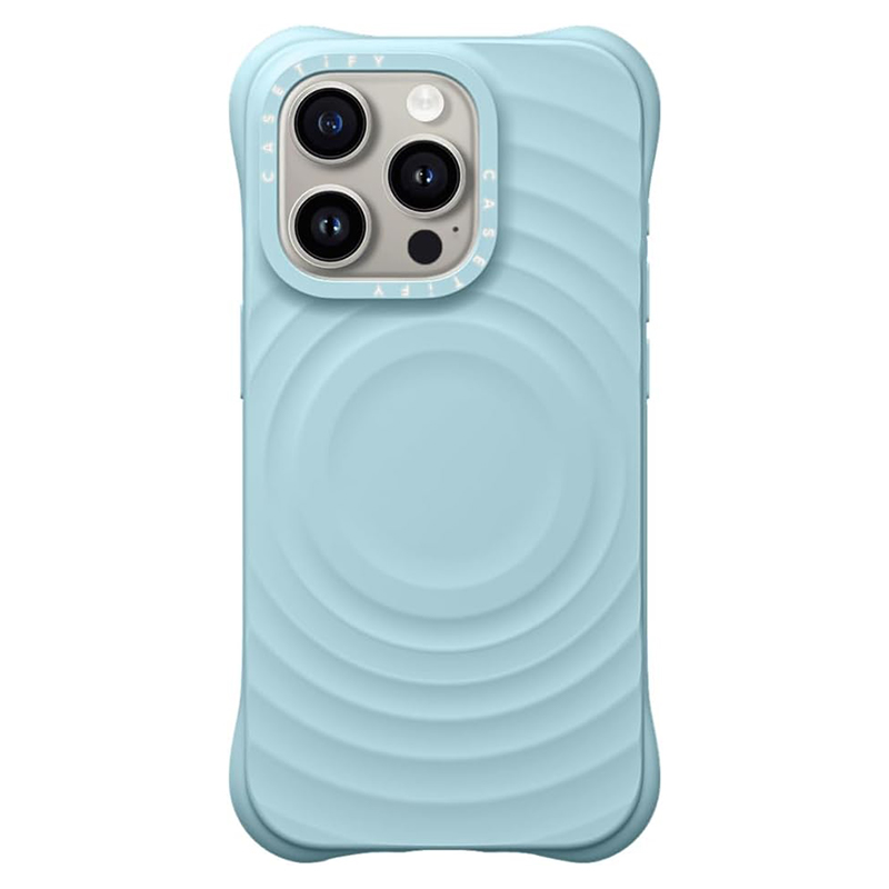 Husa Ripple » iPhone 16 Pro, Soft Skin, MagSafe, Light BLUE