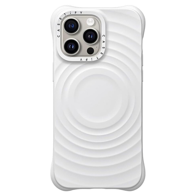 Husa Ripple » iPhone 16 Pro, Soft Skin, MagSafe, Win WHITE
