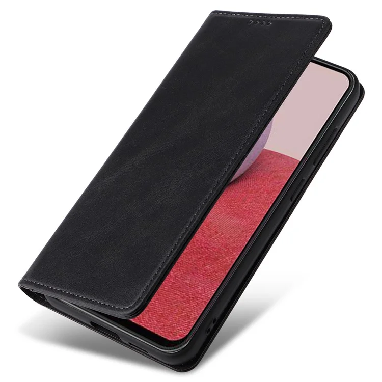 Husa Flip Leather » Xiaomi Redmi Note 14 Pro 5G, Deluxe, Magnetic Wallet, Black