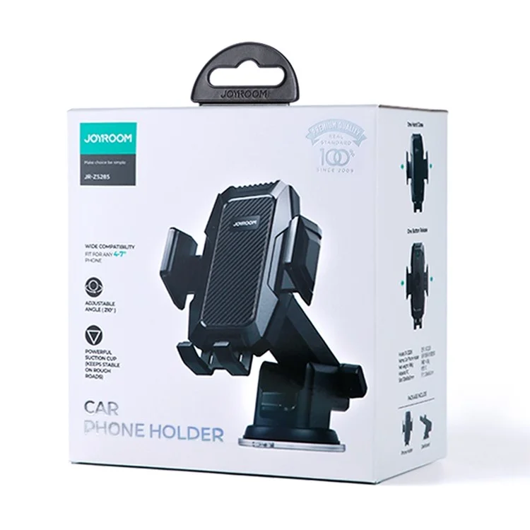 Joyroom (ZS285) » Suport Auto, cleme laterale, montaj Grila/Bord, Dual Mount, BLACK