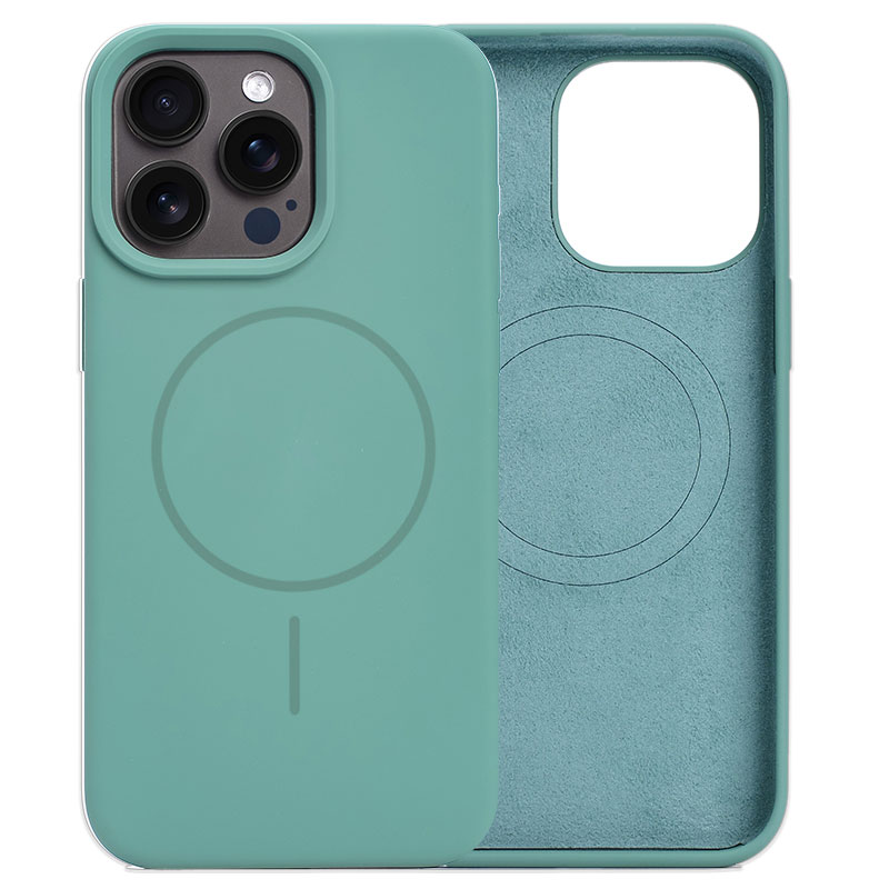 Husa MagThin » iPhone 16 Pro Max, Smooth Soft, MagSafe, Green
