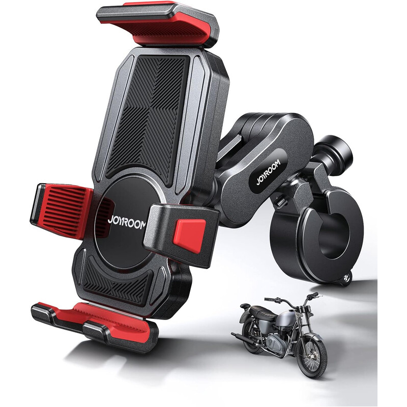 Joyroom (JR-ZS361) - Suport Moto/Bike, cu cleme laterale, montaj Ghidon, Shockproof, Black