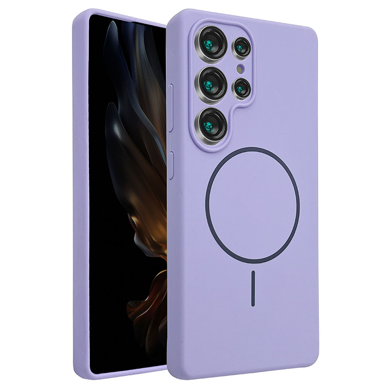 Husa MagThin » Samsung S24 Ultra (S928), Smooth Soft, MagSafe, Deep PURPLE