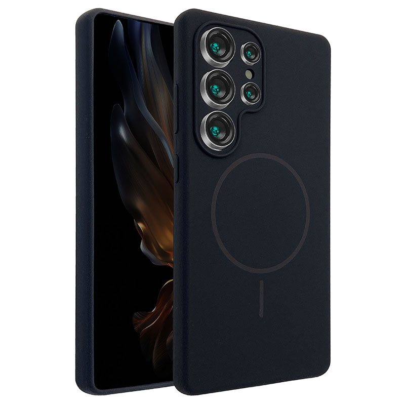 Husa MagThin » Samsung S25 Plus (S936), Smooth Soft, MagSafe, Black