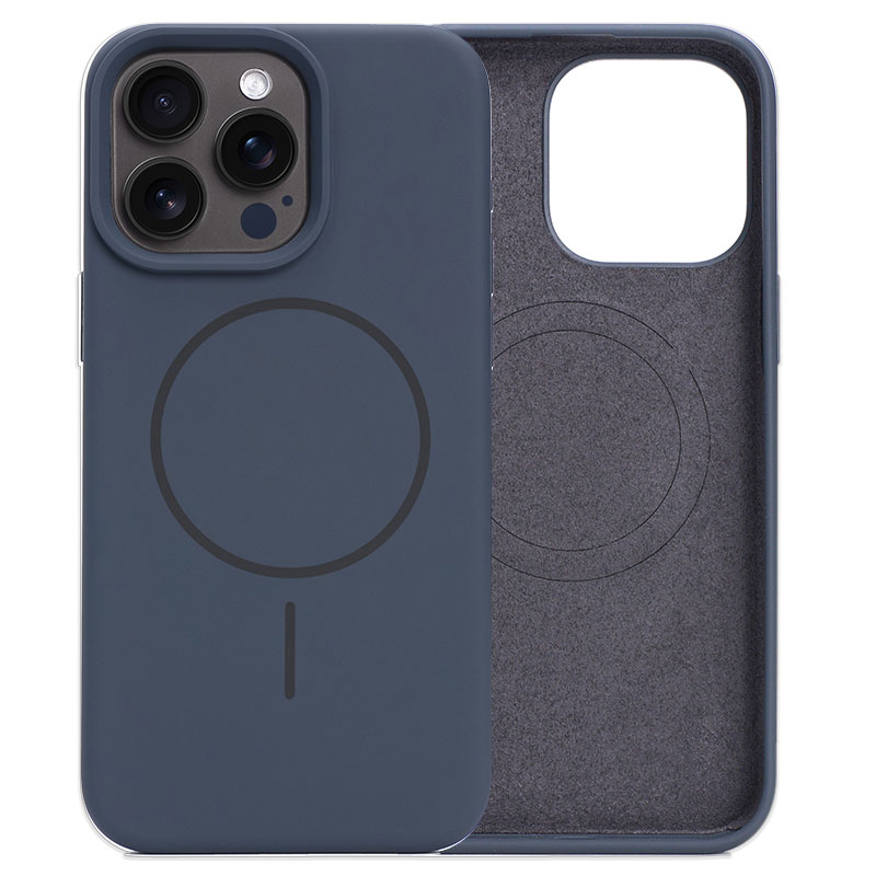 Husa MagThin » iPhone 15 Pro, Smooth Soft, MagSafe, Black