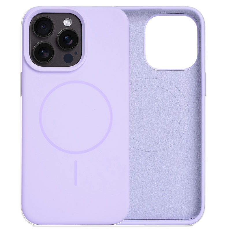 Husa MagThin » iPhone 15 Pro, Smooth Soft, MagSafe, Light PURPLE